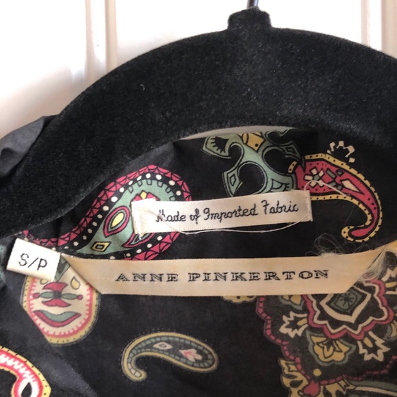 Vintage Anne Pinkerton Paisley Silk Button Up Blouse Paisley Print S - Picture 8 of 10